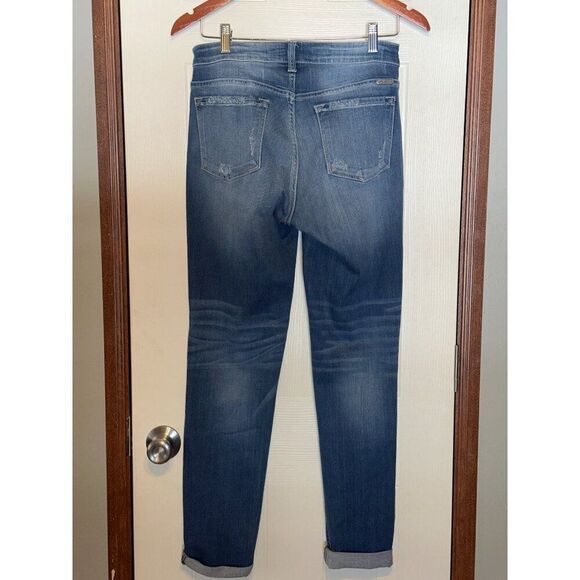 KANCAN HI-RISE ANKLE SKINNY DISTRESSD JEANS KC8342MSize 28 - Picture 4 of 14